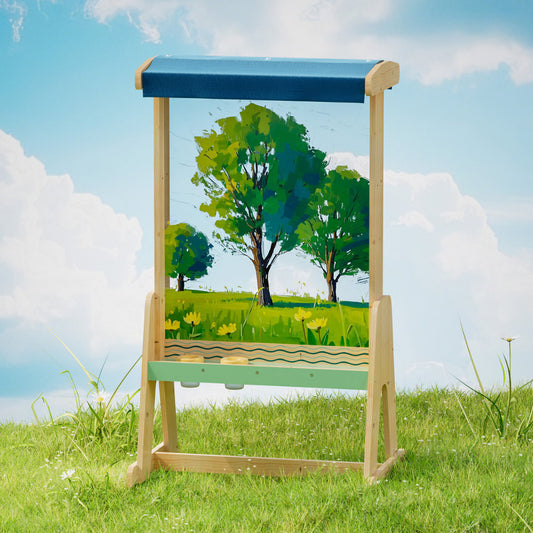 TopBright - Outdoor Painting Art Easel with Double-Sided Clear Board - 5pcs