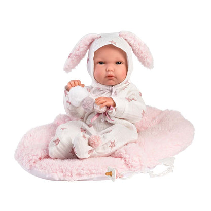 Llorens - Bimbo Doll With With Baby Carrier Seat Clothing & Accessories- 35cm