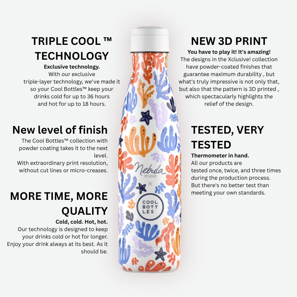 Cool Bottles - Triple-Insulated Water Bottle - René 500ml