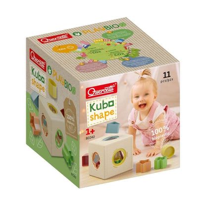Quercetti - Shape Sorting Activity Cube - Eco-friendly Educational Toy