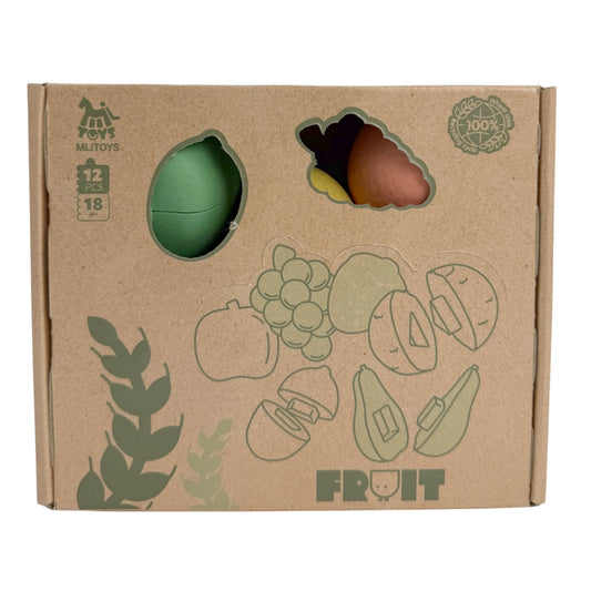Mingli Toys - Shape Sorting Fruit Set - Eco-friendly Educational Toy - 12 Pieces