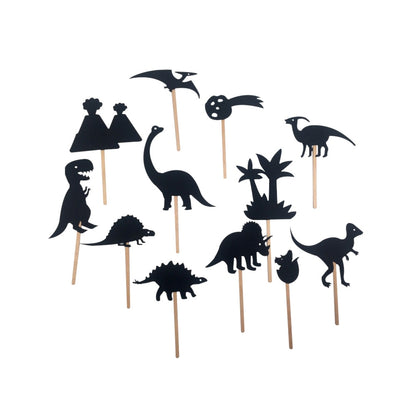 Mideer - Dinosaur Shadow Puppets Set