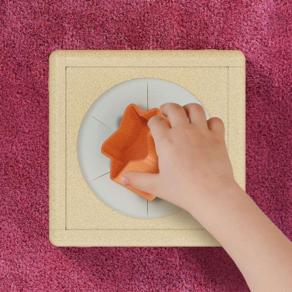 Quercetti - Shape Sorting Activity Cube - Eco-friendly Educational Toy
