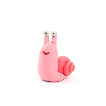 Hey Clay - Modelling Air-Dry Clay with Fun Interactive App - Snail, series Bugs, 3 cans