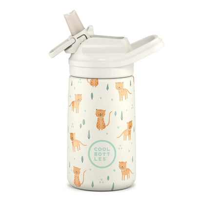 Cool Bottles - Kiddies Triple-Insulated Water Bottle - Whisker Kittens 350ml