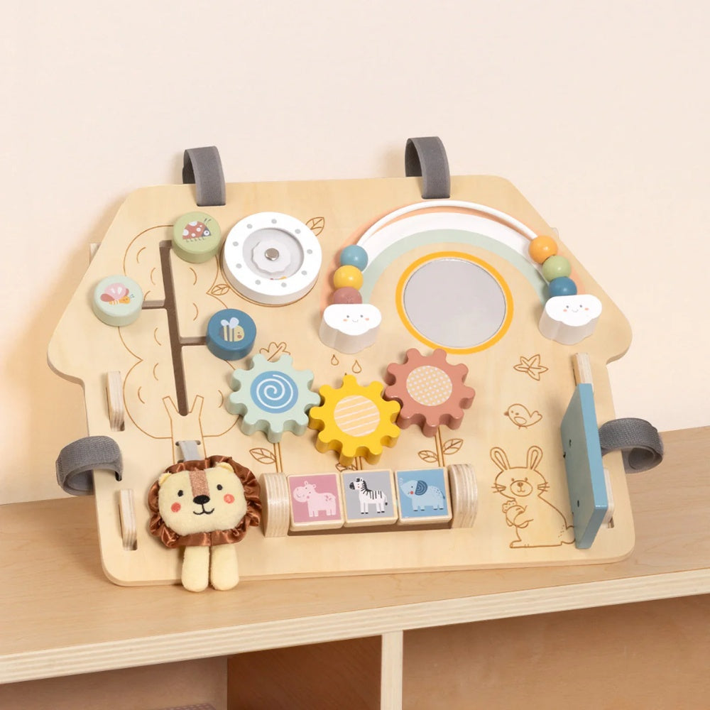 TookyToy - 2-in-1 Montessori Activity Busy Board