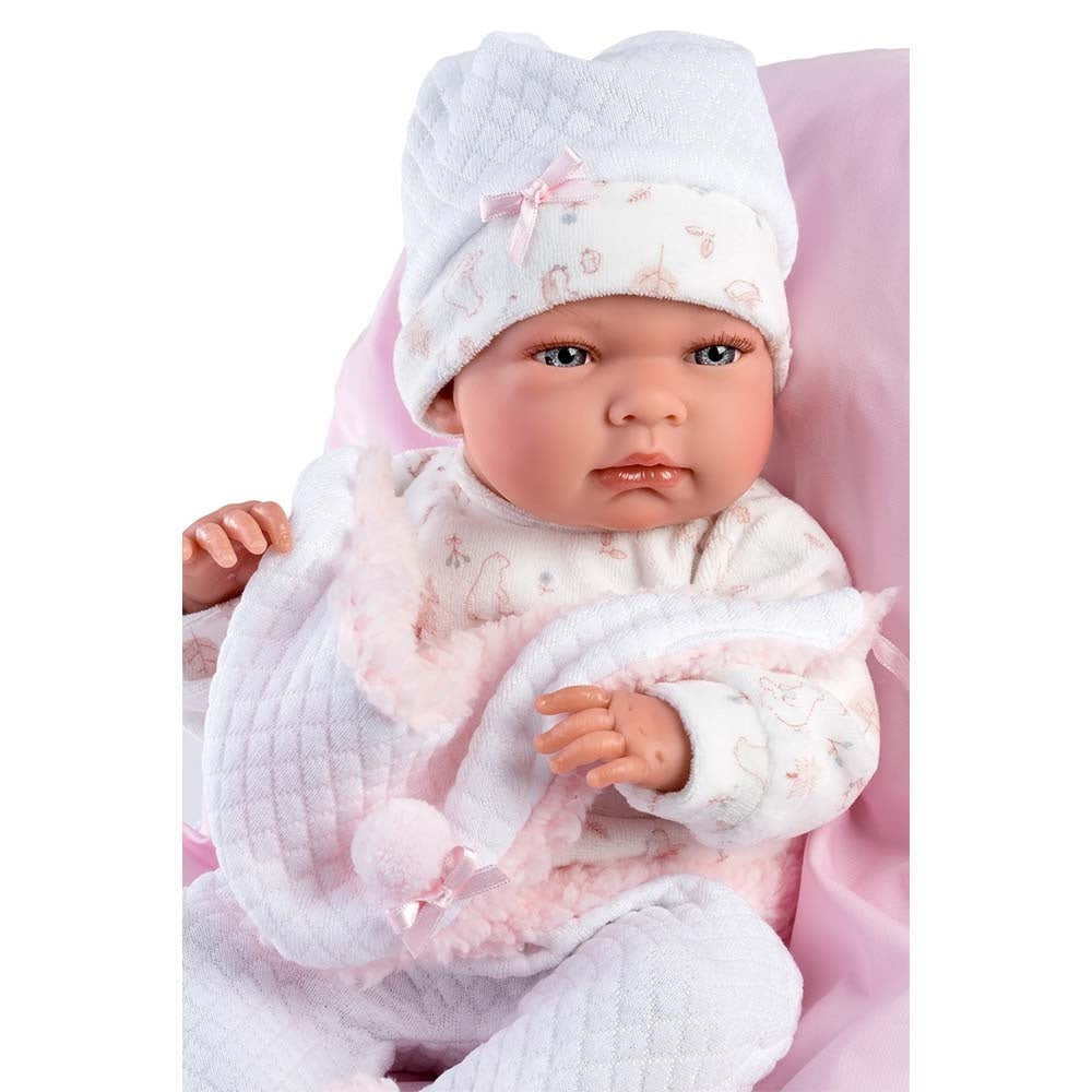 Llorens - Baby Girl Doll With Clothing And Accessories: Nica With Cushion - 40cm