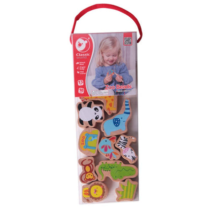 Classic World - Lacing Beads - Zoo - 13pcs