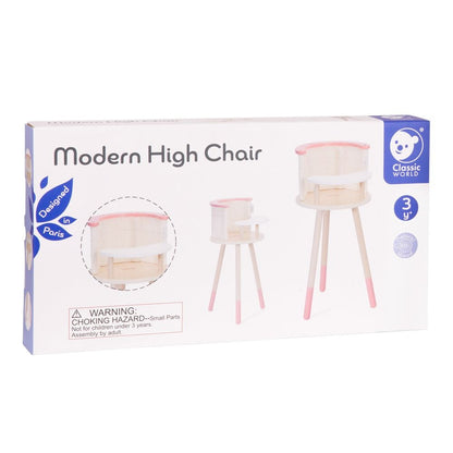 Classic World - Pretend & Play - Modern Doll High Chair