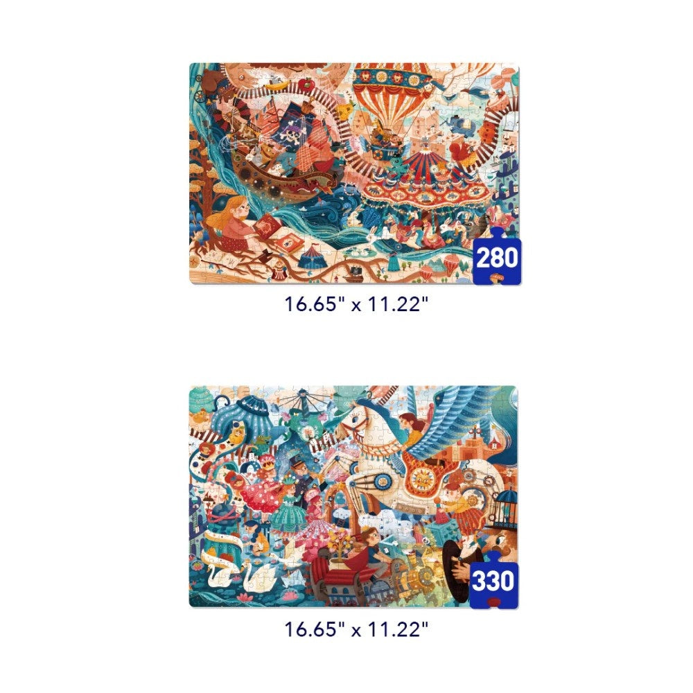 Mideer - Level Up Jigsaw Puzzle for Kids - 2-in-1 - Level 8 Fairytale Land