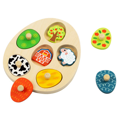 hi Pando - Multi-layered Wooden Puzzle: Farm 13 Pieces