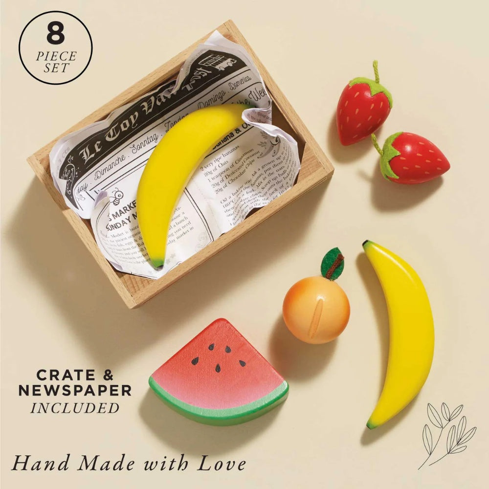 Le Toy Van - Wooden Smoothie Fruit Food Crate - 7pcs