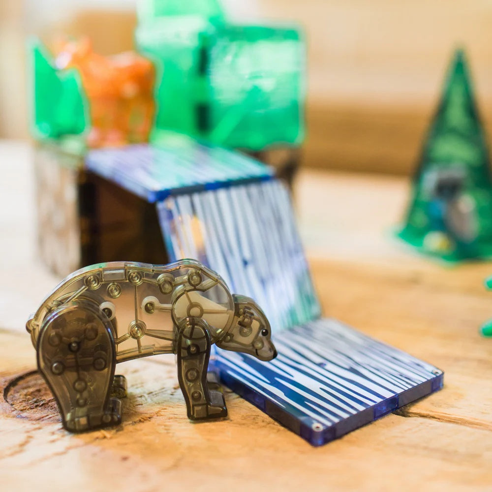 Magna-Tiles - Magnetic Construction Set - Forest Animals - 25pcs