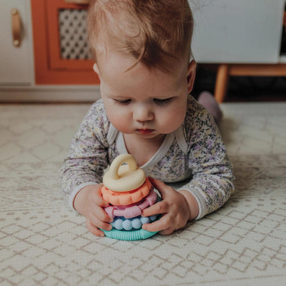 Jellystone Designs - Rainbow Wobble Stacker Silicone Toy - Pastel