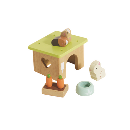 Le Toy Van - Dolls House Furniture: Bunny & Guinea Pet Animal Set - 5pcs