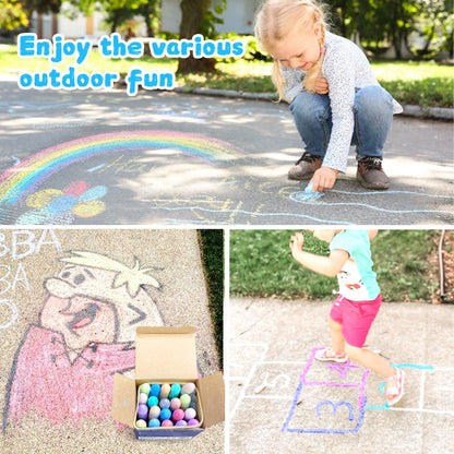 Jar Meló - Sidewalk Chalk - Washable & Non-Toxic - 15 Colours 20pcs