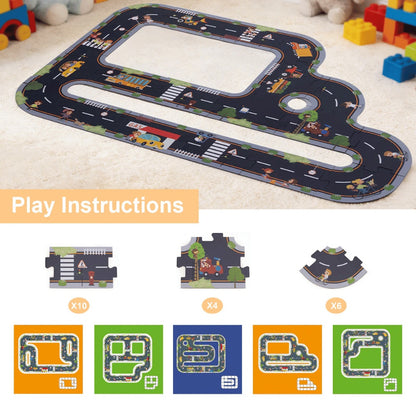 TookyToy - City Road Puzzle Play Set
