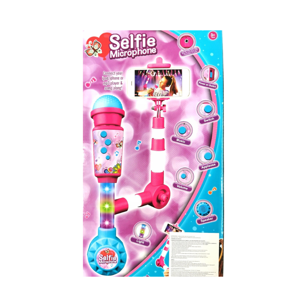 Cogo - Electric Dual Microphone & Selfie Stick Set