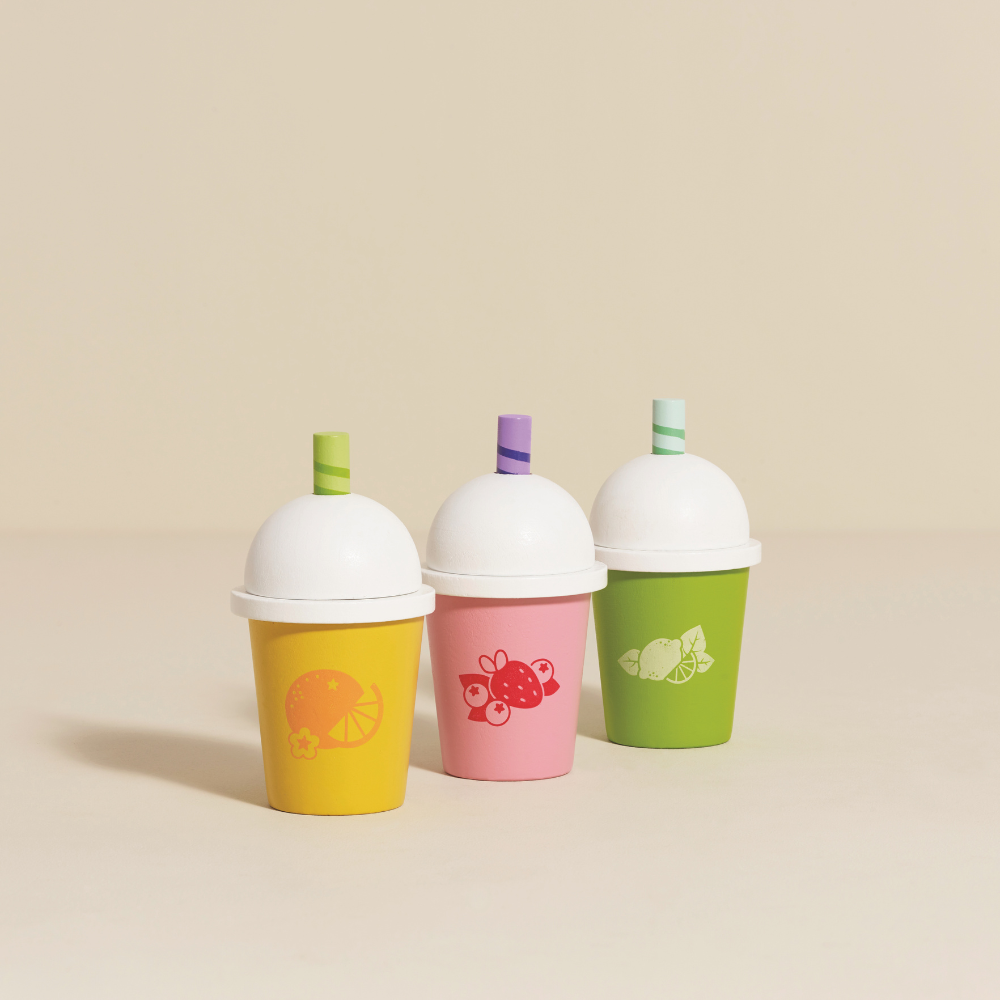 Le Toy Van - Wooden Take Away Smoothie Trio - 3pcs
