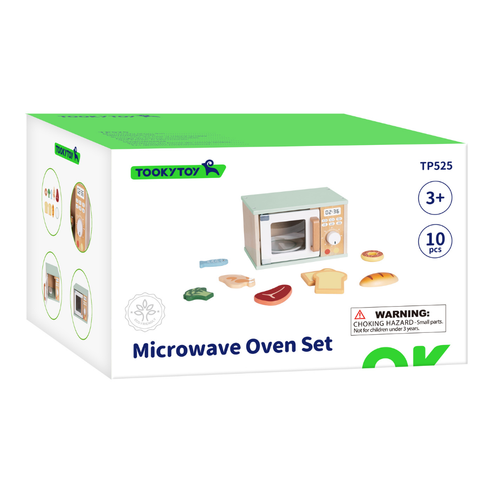 TookyToy - Pretend Play Microwave Oven Toy Set