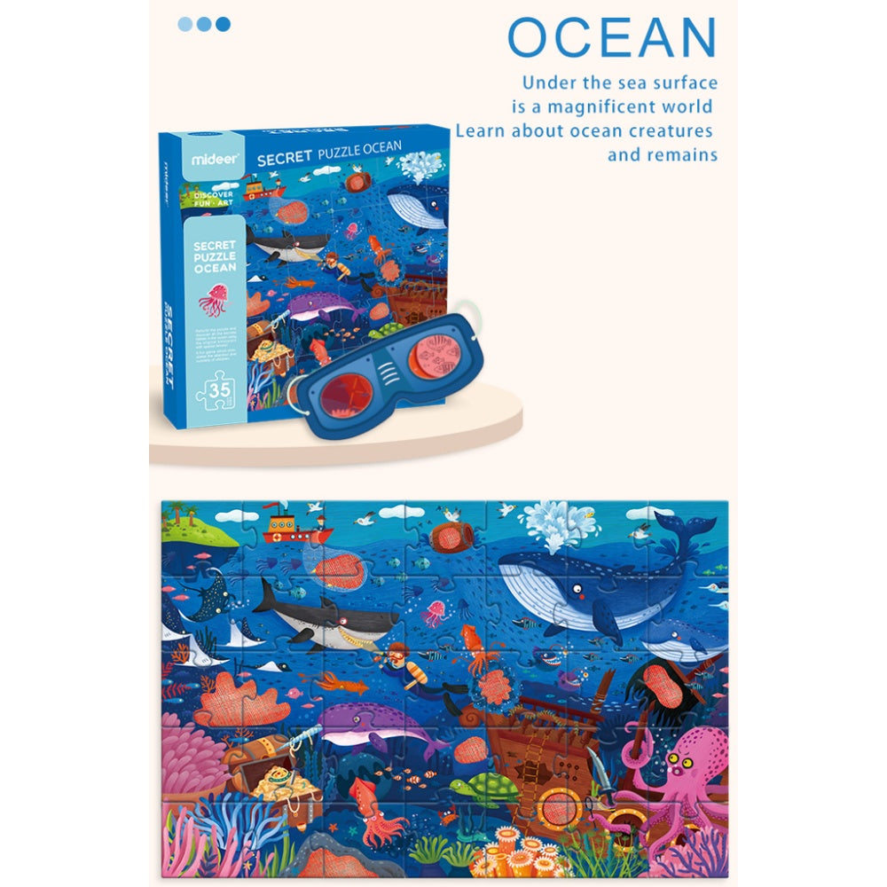 Mideer - Puzzle Secret - Ocean - 35pcs