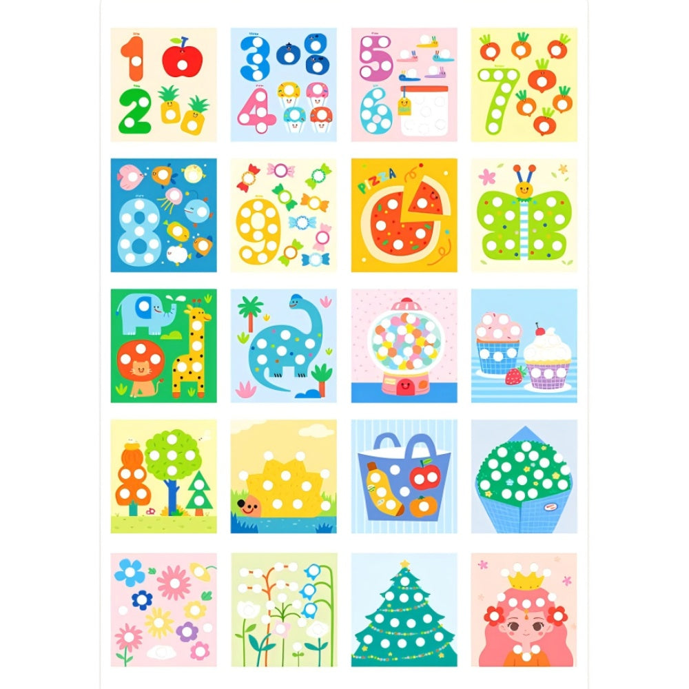 Jar Meló - Dot Sticker Stamper & Reusable Stickers - 600 Pieces