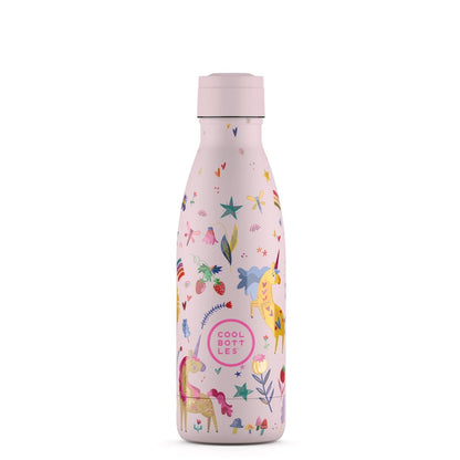 Cool Bottles - Kids Triple-Insulated Water Bottle - Funny Unicorns 350ml
