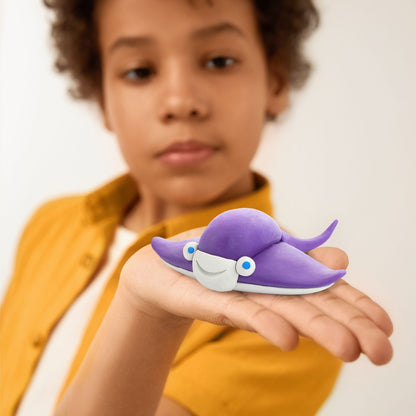Hey Clay - Modelling Air-Dry Clay with Fun Interactive App - Ocean, 15 cans