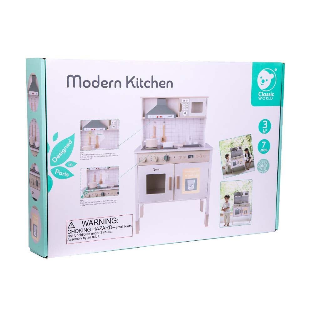 Classic World - Pretend & Play - White Modern Kitchen