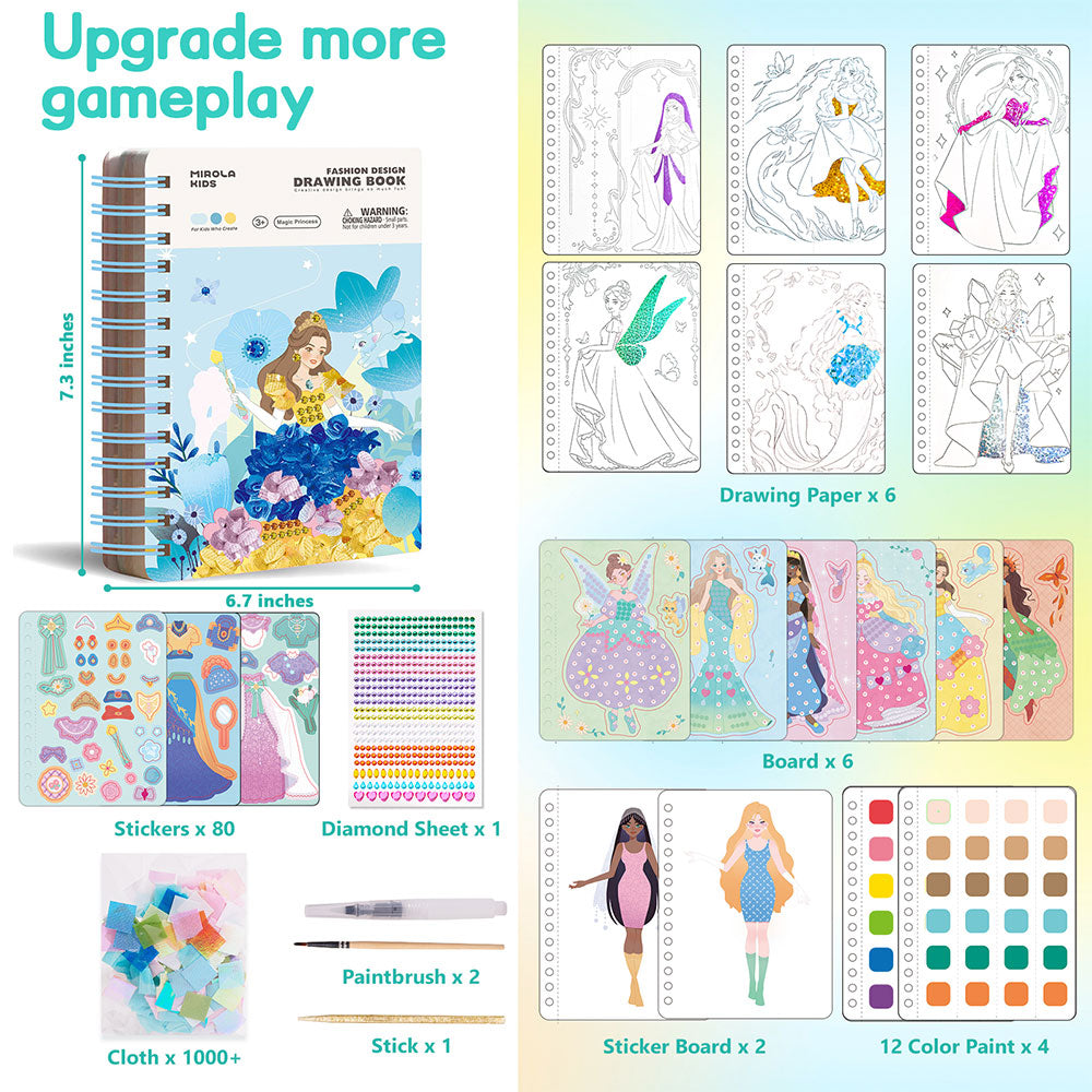 Jar Meló - Fashion Design Arts & Crafts Book Set - Magic Princesses