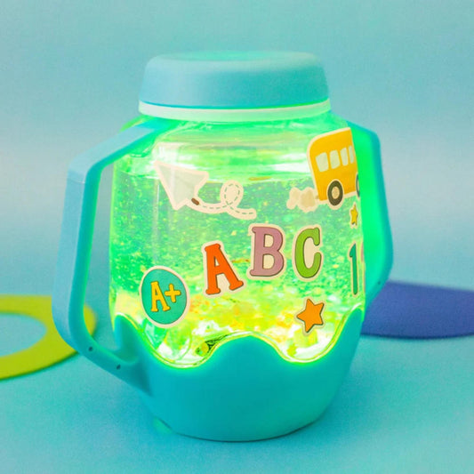 Glo Pals - DIY Sensory Play Jar - ABC Theme