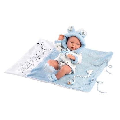 Llorens - Anatomically Correct Baby Boy Doll with Outfit & Changer: Nico - 40cm