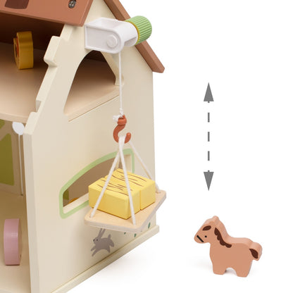 Classic World - Pretend & Play - Vintage Farm Dollhouse