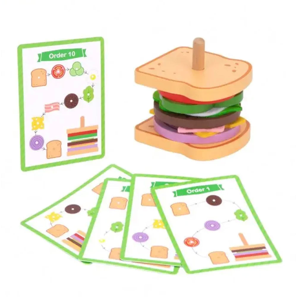 TookyToy - Making A Sandwich - Stacking & Sequencing Activity Toy