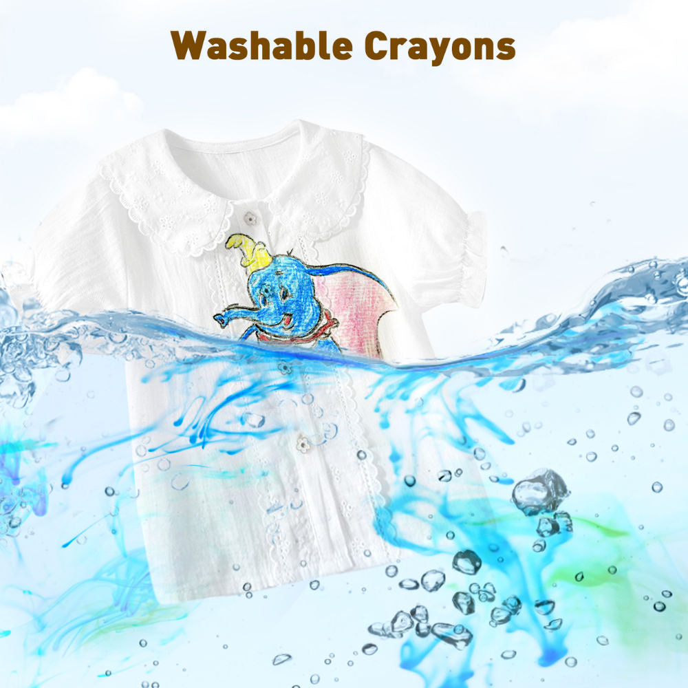 Jar Meló - Easy-Grip Beeswax Crayons - 12 Washable & Non-Toxic Colours