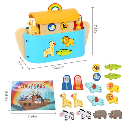 TookyToy - Pretend Play Noah's Ark Toy Set - Motherhood