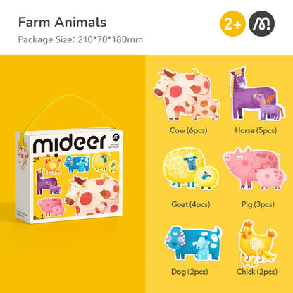 Mideer - My First Jigsaw Puzzle for Kids - Farm Animals