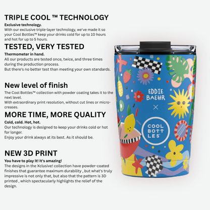 Cool Bottles - Triple-Insulated Travel Tumbler - Patch Zone 330ml