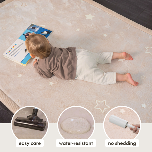Hakuna Matte - GlowCloud Play Mat Carpet Glow in the Dark - Stars 170 x 120 x 2.5 cm