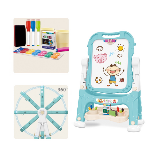 Cogo - Double-Sided Easel - Magnetic Drawing Board & Accessories