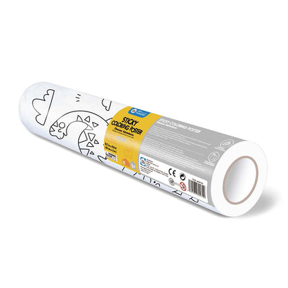Jar Meló - Colouring Paper Roll - Tear & Stick - Dinosaur Adventures 3m