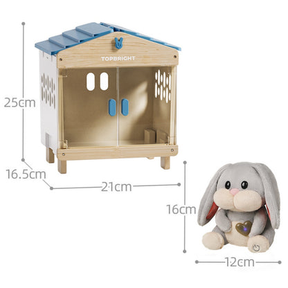 TopBright - Pretend Play Pet Care Kit - Interactive Bunny with Sound & Lights