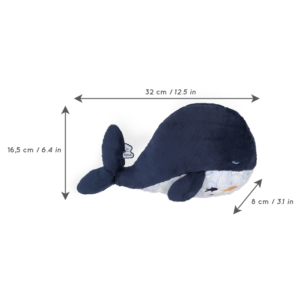 Kaloo - Wellness Soft Toy with Hot & Cold Pack - Whale - 17cm