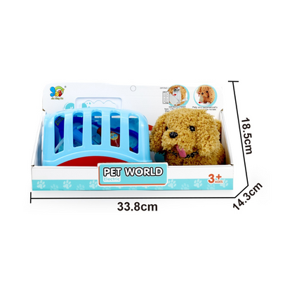 Cogo - Pretend & Play Electric Dog Care Kit with Pet Vet Accessories - Brown Dog