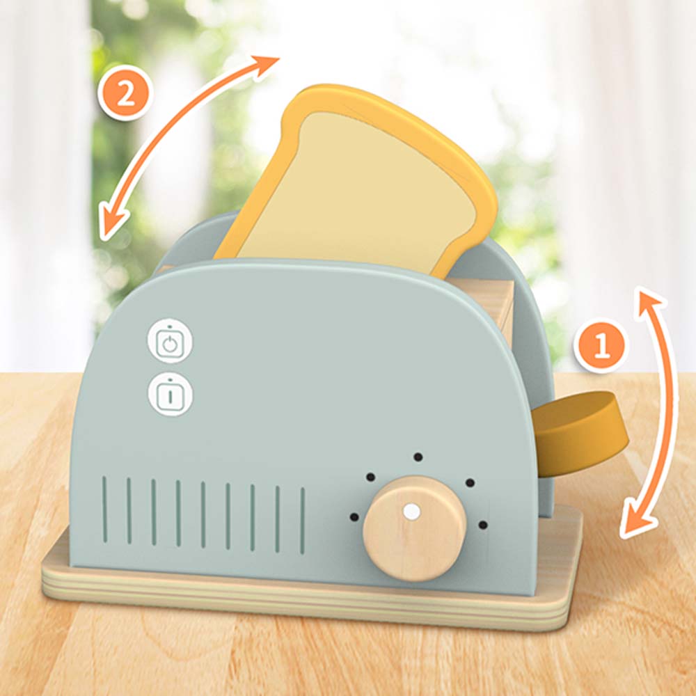 TookyToy - Pretend Play Toaster Toy Set - Motherhood