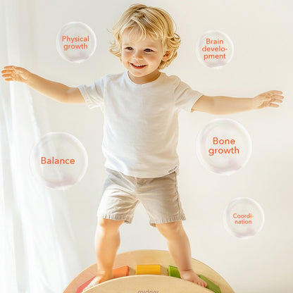 Mideer - Wooden Climbing & Rocking Rainbow Arch: Indoor Toy