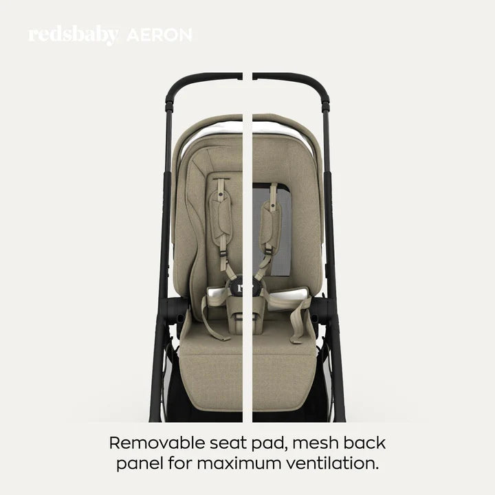 Redsbaby AERON | Compact Urban Pram & Stroller - Motherhood Close-up of Redsbaby AERON South Africa handlebar and chassis design