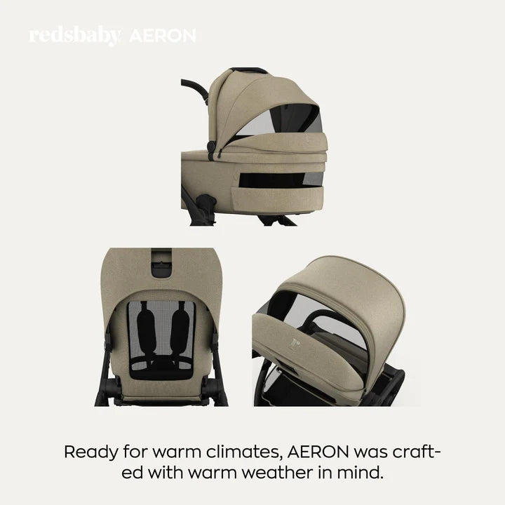 Redsbaby AERON | Compact Urban Pram & Stroller - Motherhood Close-up of Redsbaby AERON South Africa handlebar and chassis design