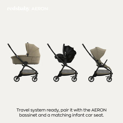 Redsbaby AERON | Compact Urban Pram & Stroller - Motherhood Close-up of Redsbaby AERON South Africa handlebar and chassis design