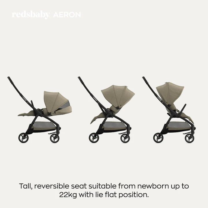 Redsbaby AERON | Compact Urban Pram & Stroller - Motherhood Close-up of Redsbaby AERON South Africa handlebar and chassis design